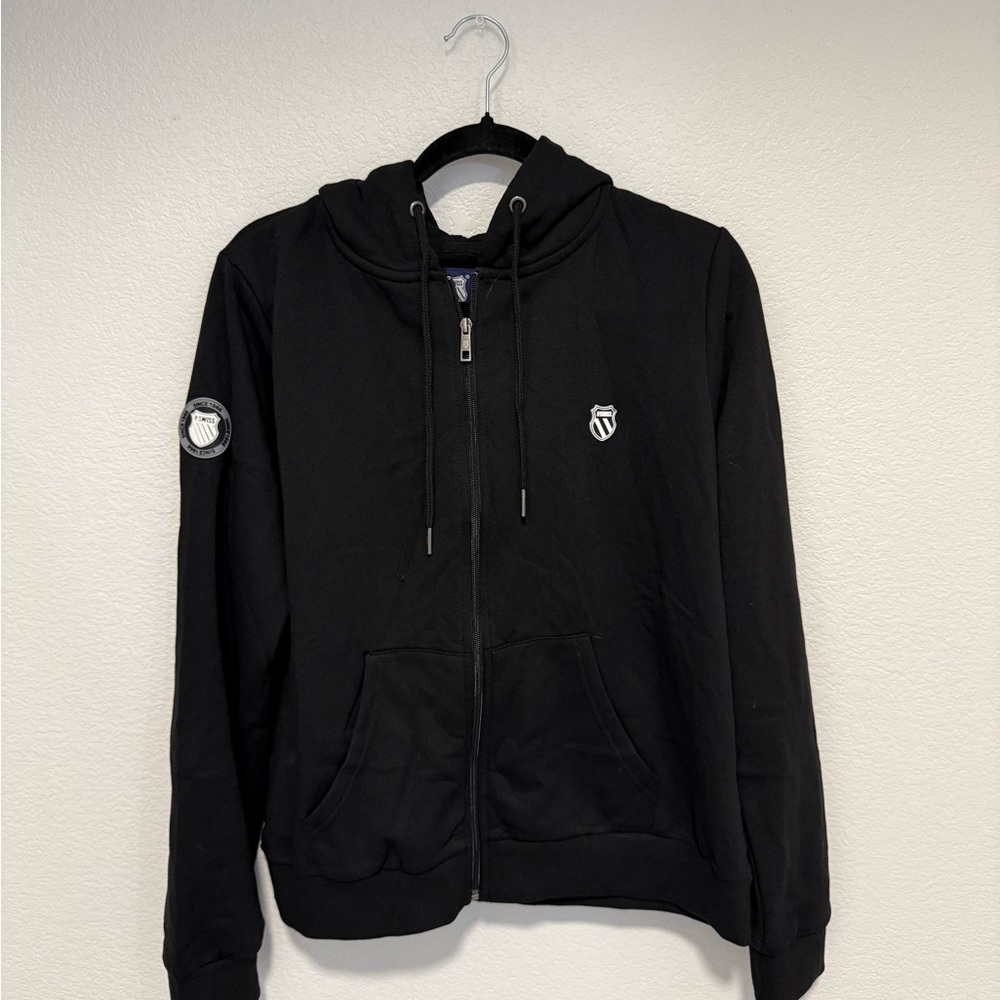 K-Swiss Black Zip-Up Hoodie